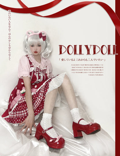 Dolly Doll - Lovers' Gift - Round Toe Middle Heel Mary Jane Lolita Shoes