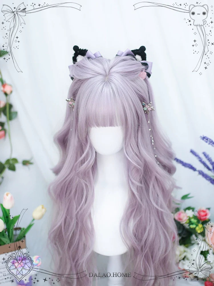 Dalao Home - Poi Balls - Sweet Lolita Wig Long Curly Purple Wigs
