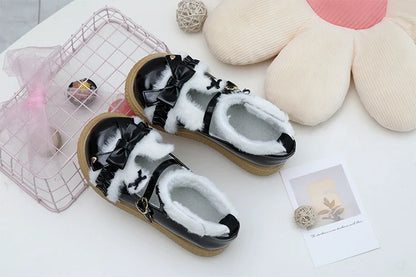 Fairy Godmother - Winter Girly Lolita Shoes Lolita Ankle Strap Shoes