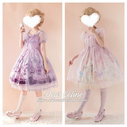 DearCeline - Midsummer Night's Dream - Daily Lolita Organza Covering Smock