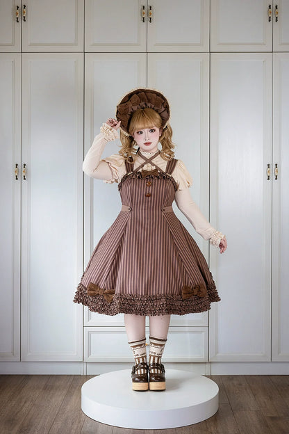 Miss Point - Classic Lolita JSK Customized Stripe Lolita Dress
