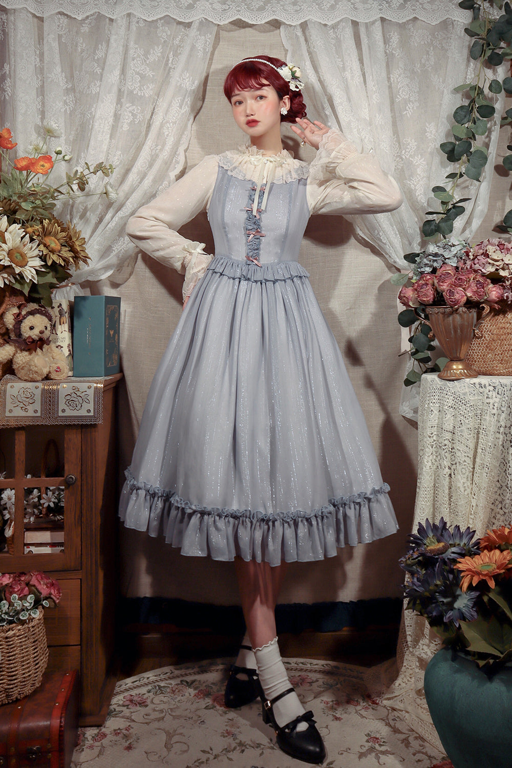 Miss point - Rhine Riverside - French Vintage Chiffon Lolita JSK