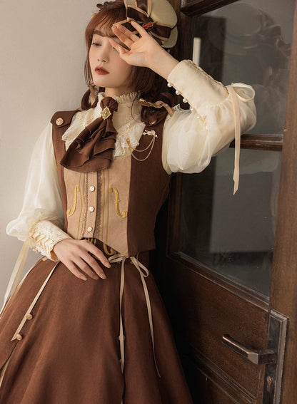 Miss Point - Golden Movement - Elegant Lolita Waistcost Short Vest Customized