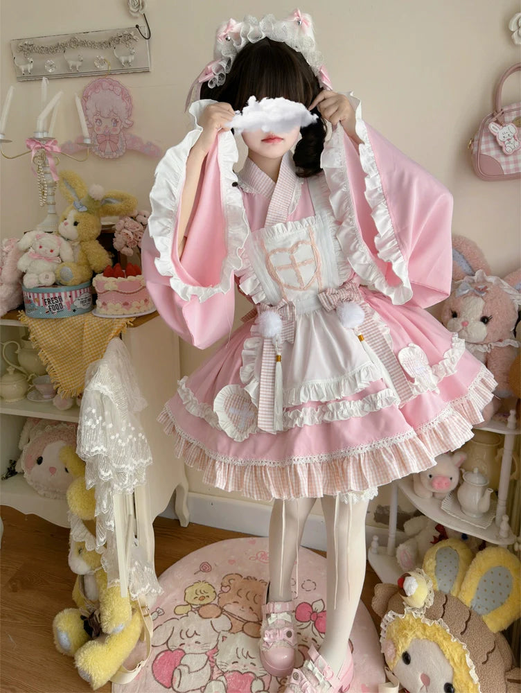 Hanguliang - Sweet Meow Nurse - Maid Lolita Skirt Set Kawaii Lolita Dress