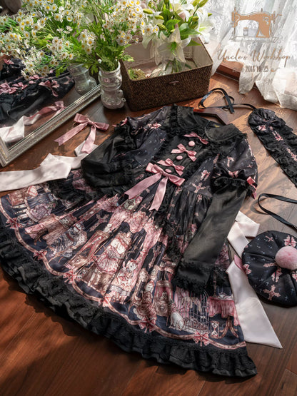 Uncle's Workshop - Missing Lamb Case - Gothic Lolita Dress Set with Sheep Prints