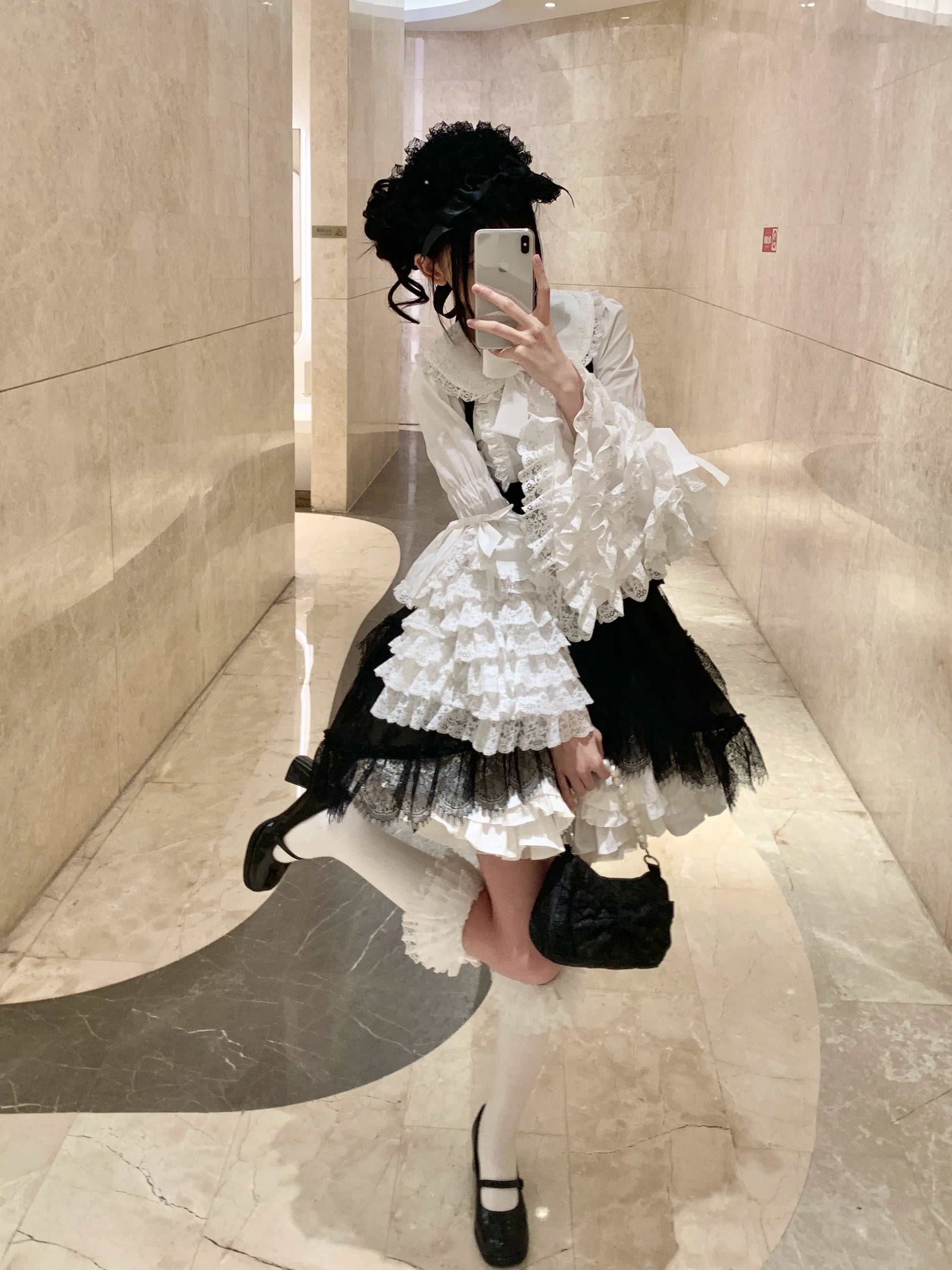 Mengfuzi - Cannelﾃｩs - Elegant Lolita Cotton Blouse, Hime Sleeve