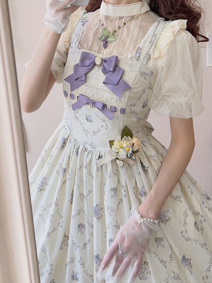 Miss Point - Customized Wood Rose 2.0 Elegant Vintage Jumper Dress