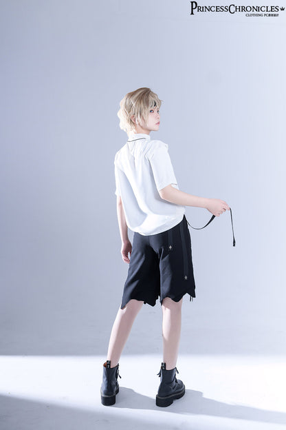 Princess Chronicles - Embroidered White Ouji Lolita Shirt