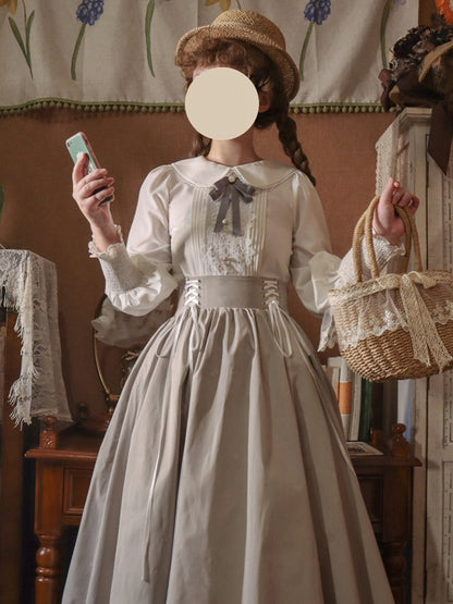 EESSILY - Countess's Autumn Tour - Retro Lolita Embroidery Long SK