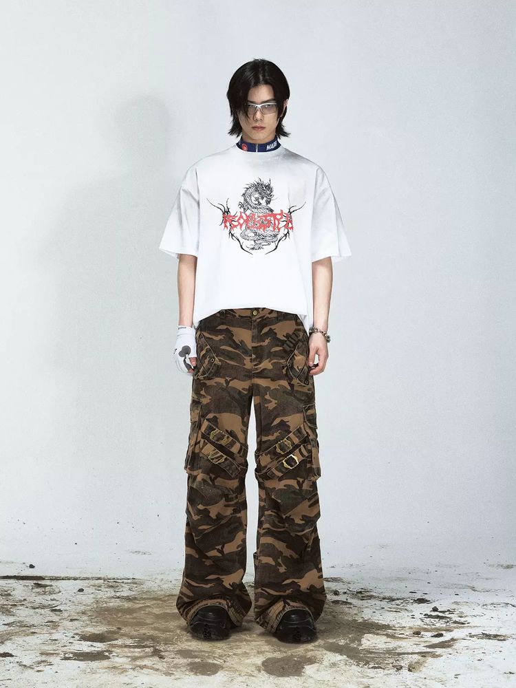 Camouflage retro style casual pants【s0000009219】