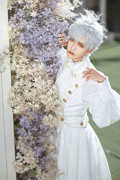 Immortal Thorn - Snow Shadow - Long Sleeveless Ouji Lolita Coat