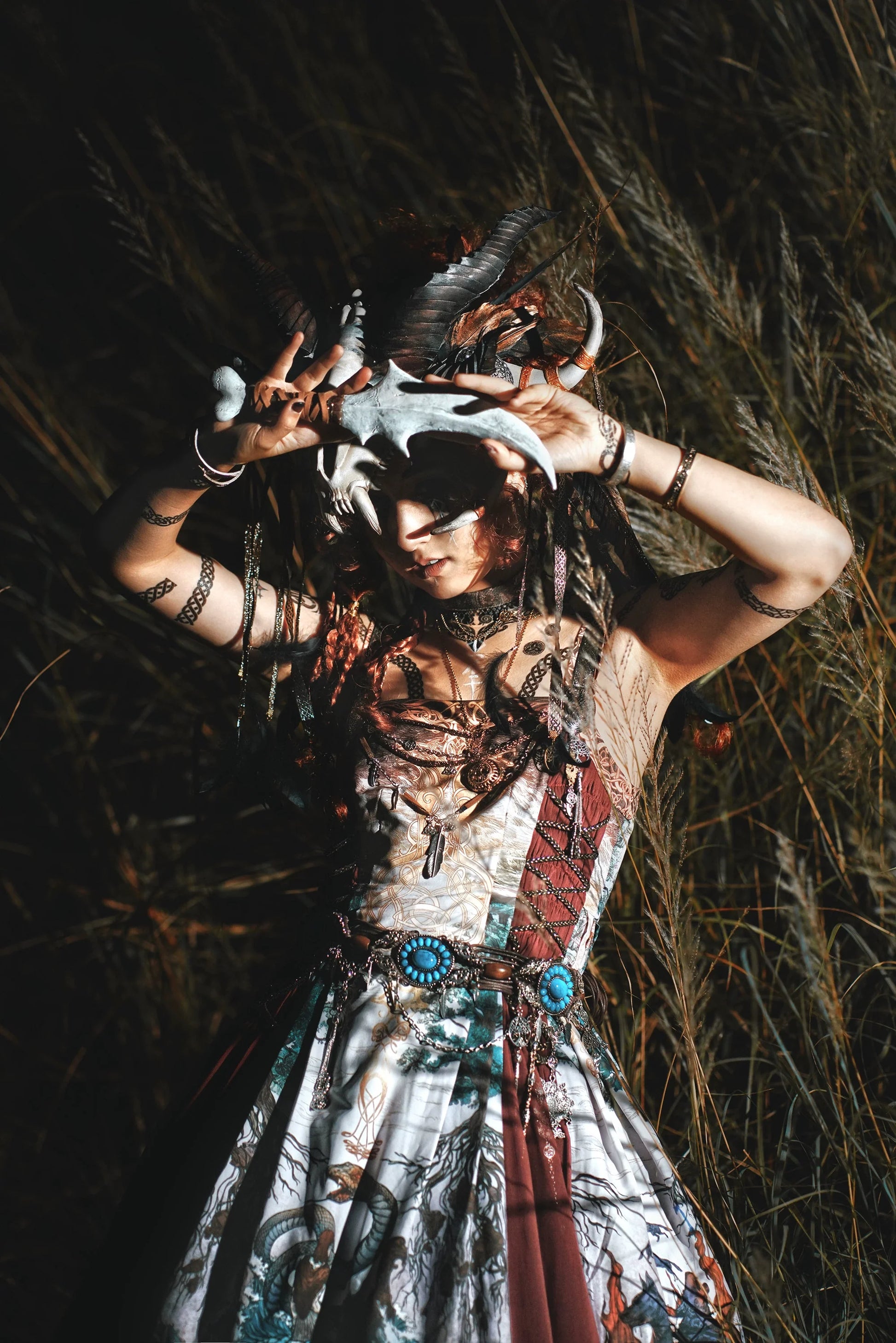 FunCcino - Ragnarok - Nordic Style Loki Lolita JSK SK Dress