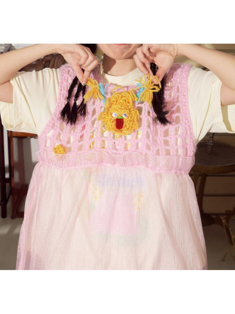 Hand-knitting skirt vest【s0000001565】