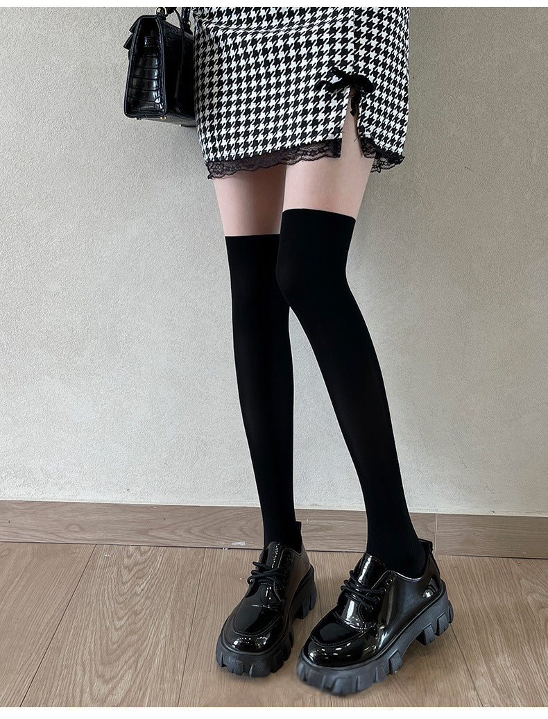 Velvet Solid Summer Lolita Calf Socks Knee Socks