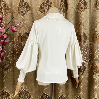 DMFS Lolita - Classic Lolita Blouse Mutton Sleeves Lolita Shirt
