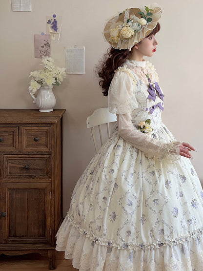 Miss Point - Customized Wood Rose 2.0 Elegant Vintage Jumper Dress