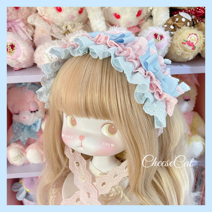 Cheese Cat - Doll Lullaby Tabby Cat Cotton Lolita Headdress