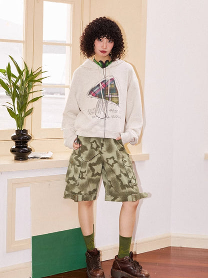 Hooded embroidered sweatshirt【s0000006559】