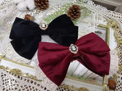 Miss point - Rose Silhouette - Lace Bow KC Lolita Accessories