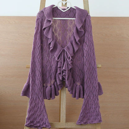 MIST - Sunset Bouquet - Elegant Lolita Cardigan, Flounce Hem