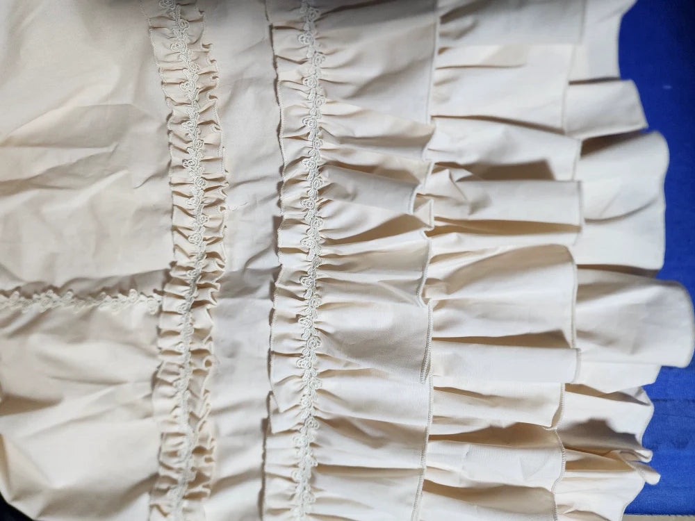 WangYan&Summer - Cotton Lolita Embroidered Petticoat, Rose Hem