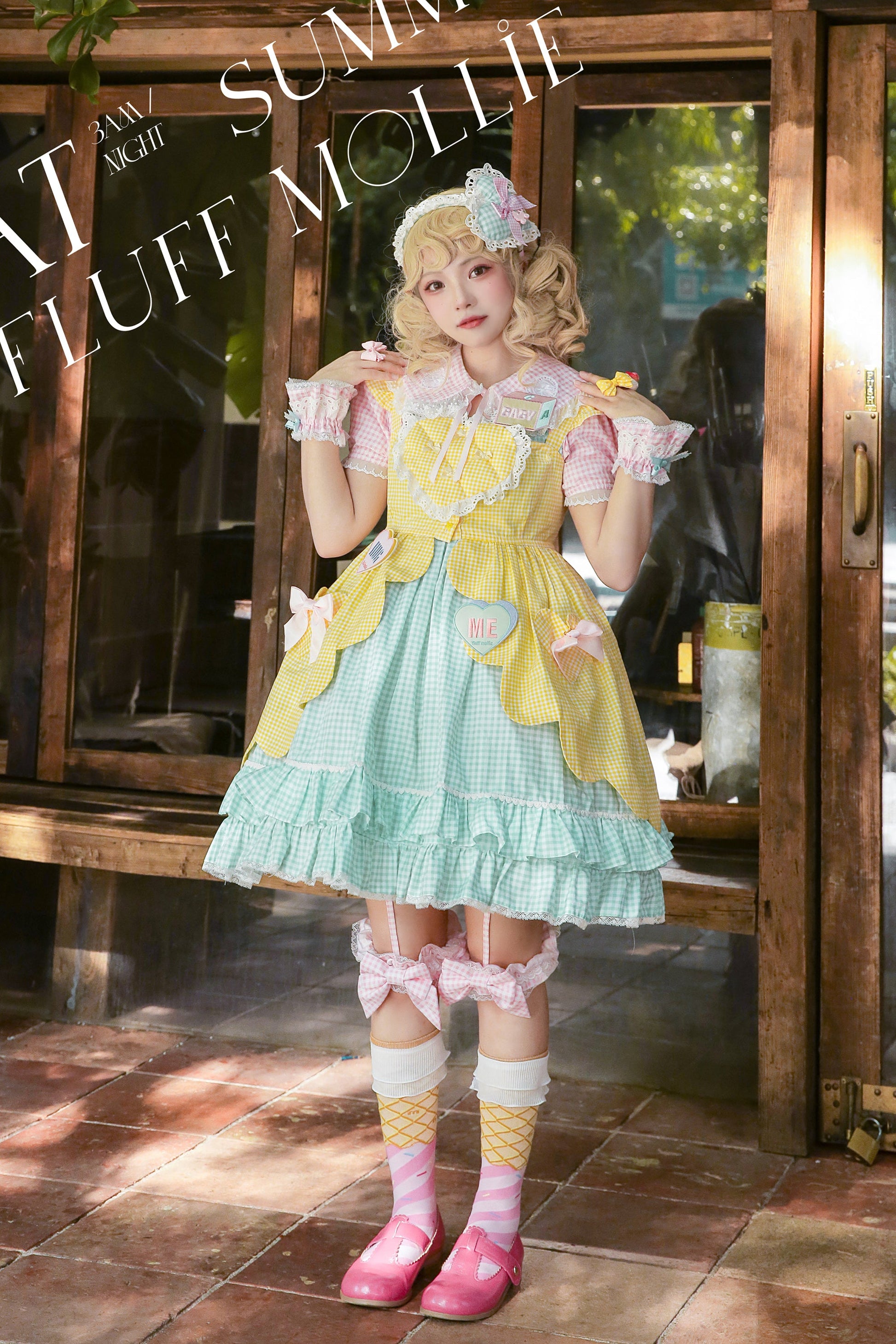 Fluff Mollie - Split Pea Breakfast - Kawaii Lolita Cotton JSK