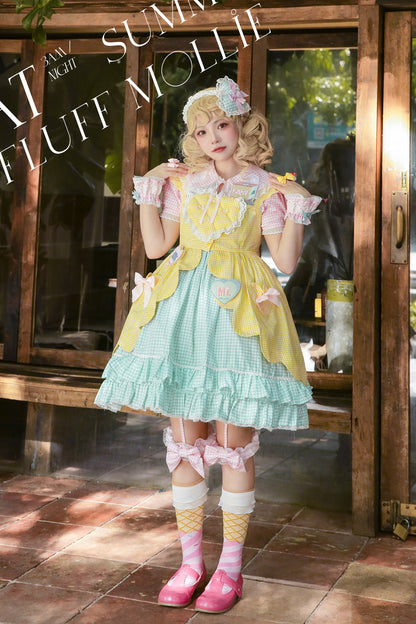 Fluff Mollie - Split Pea Breakfast - Kawaii Lolita Cotton JSK