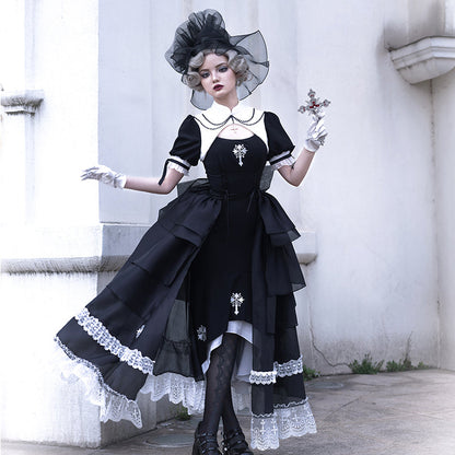 With PUJI - Prayer of the Dead - Gothic Nun Lolita OP Dress