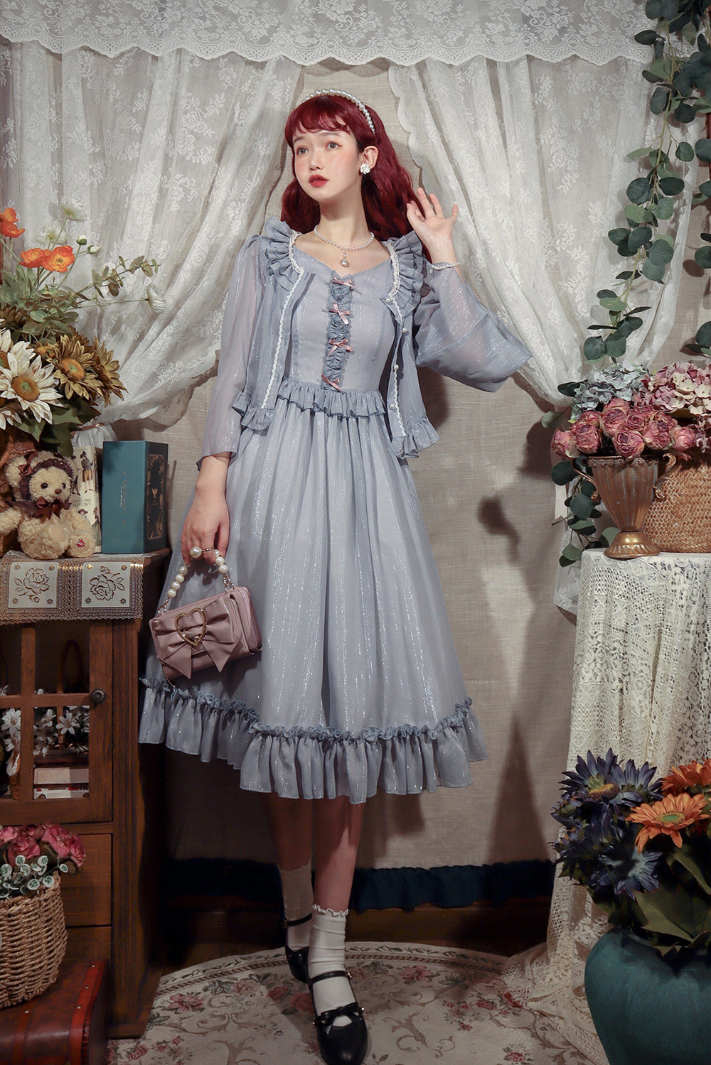 Miss point - Rhine Riverside - French Vintage Chiffon Lolita JSK