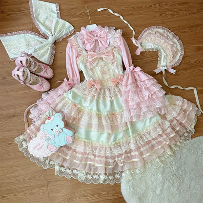 Hanguliang - Star Love Song - Wedding Sweet Lolita JSK Suit Doll-like Dress