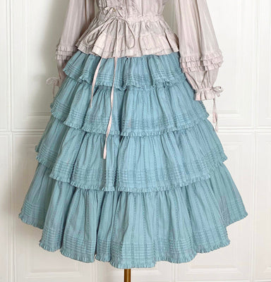 Boguta - Heidi Cotton Lolita Tiered SK Skirt