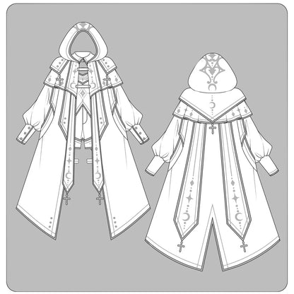 Cornfield Lolita - Bionic Dimension - Cyber-Lolita Techwear Cloak Set