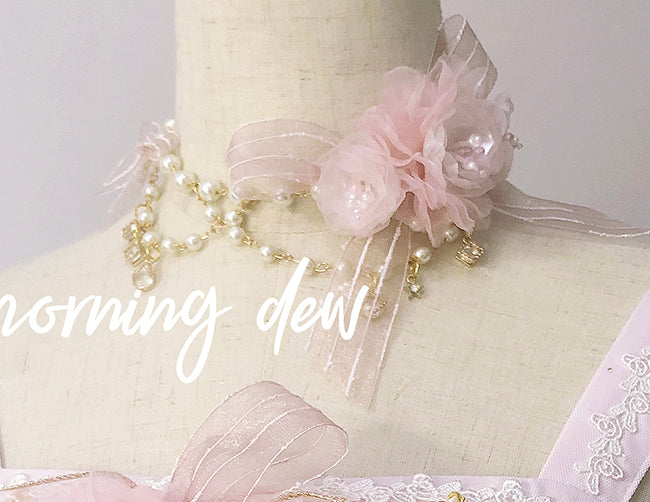 Dawn and Morning - Flower Wedding Lolita Accessories Headdress Set