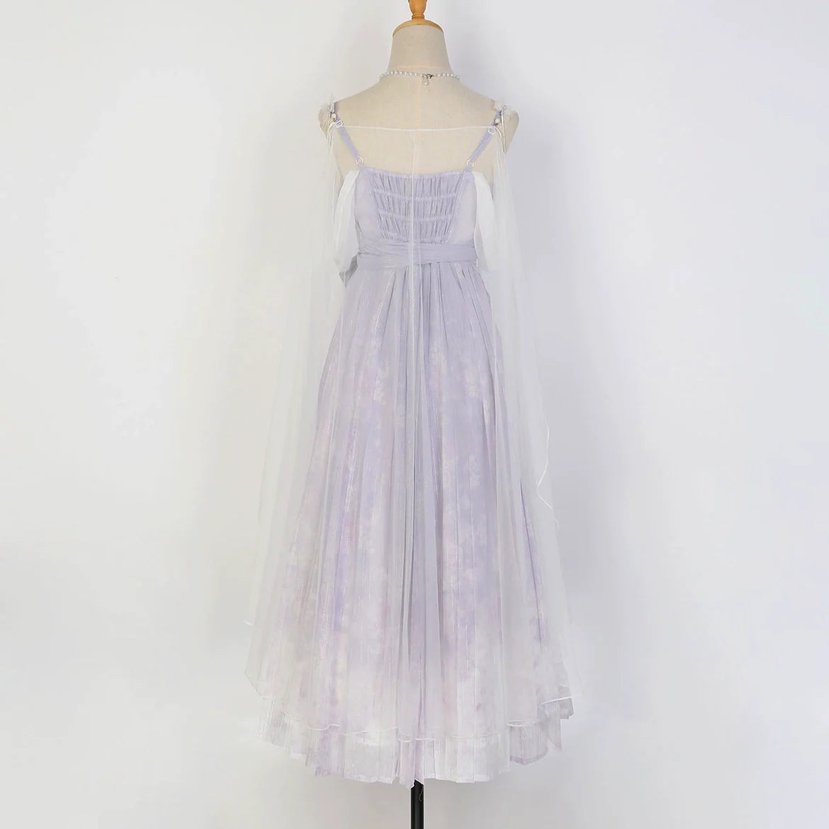 Meow Studio - Han Lolita Dress Side Slit Purple JSK Dress
