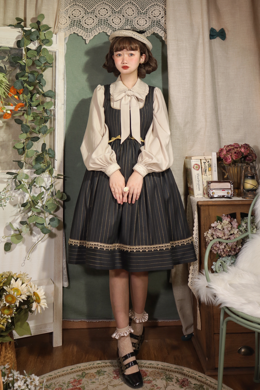 YuanSu - Mayer's Whisper - Vintage Lolita Large Sleeve Blouse