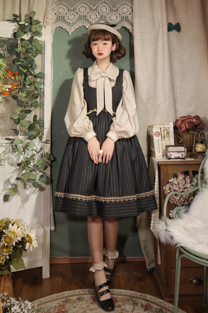 YuanSu - Mayer's Whisper - Vintage Lolita Large Sleeve Blouse