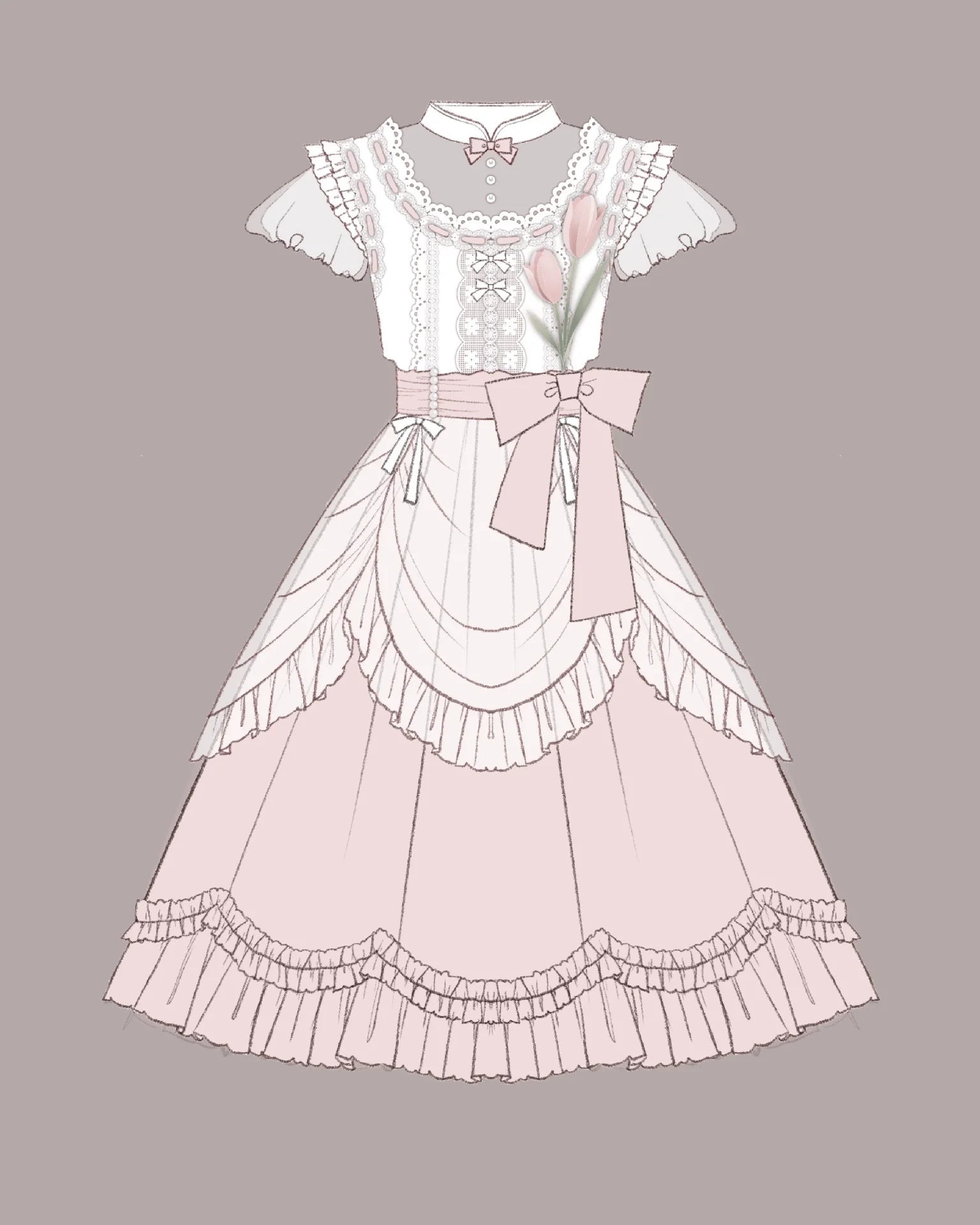 Cornfield Lolita - Elegant Lolita Dress Short Sleeve OP