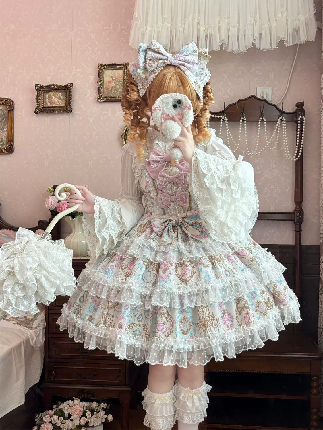 Hanguliang - Candelabra Ode - Doll-like Sweet Lolita JSK Dress, Side Zipper