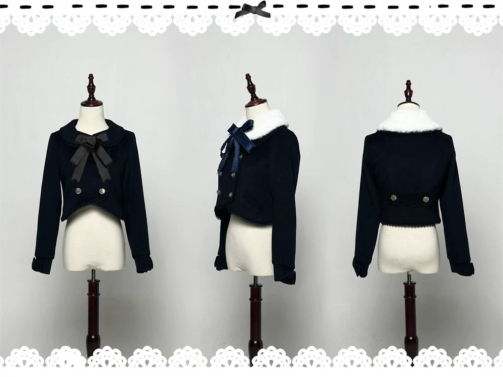 LeMiroir - Winter Solstice - Elegant Lolita Winter Short Coat & SK