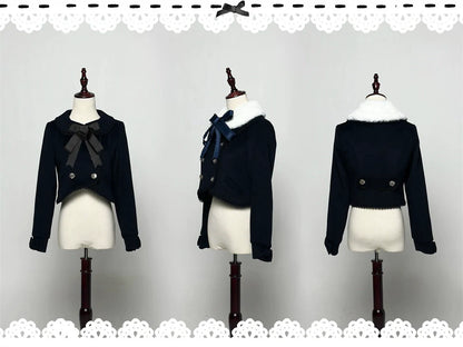 LeMiroir - Winter Solstice - Elegant Lolita Winter Short Coat & SK