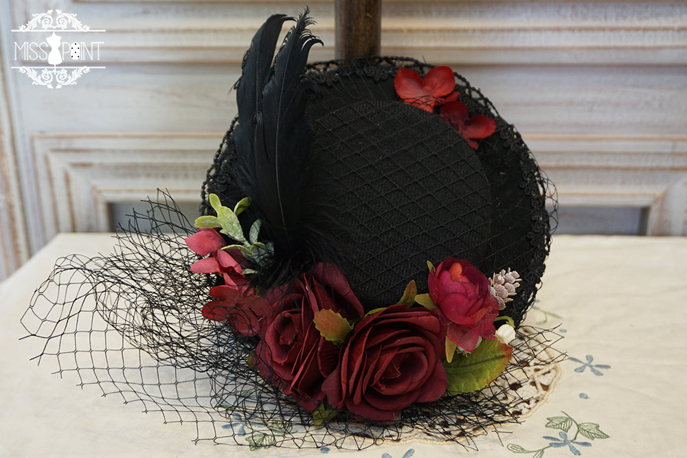 Miss point - Sally's Garden - Country Lolita Straw Top Hat