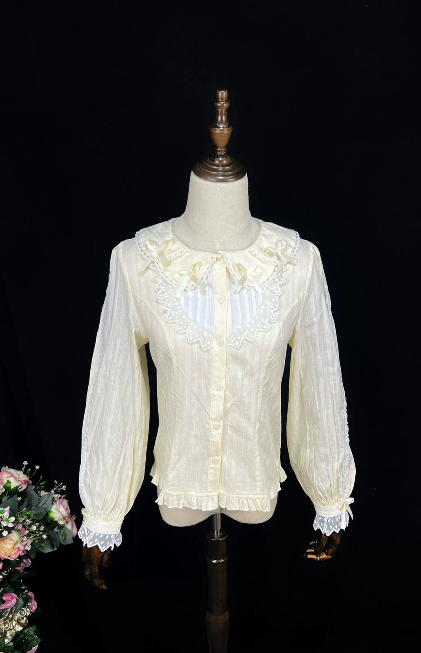 DMFS Lolita - Sweet Lolita Long Sleeve Shirt with Doll Collar