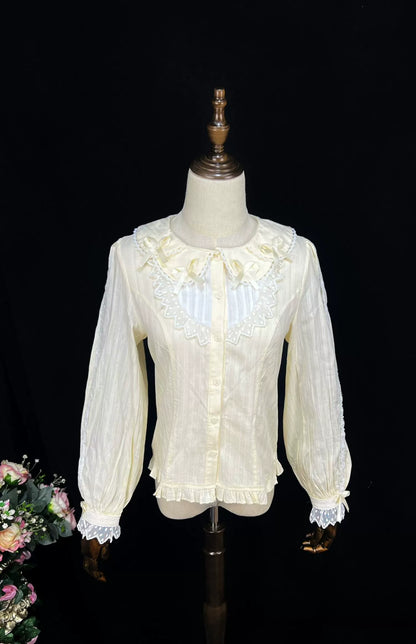 DMFS Lolita - Sweet Lolita Long Sleeve Shirt with Doll Collar