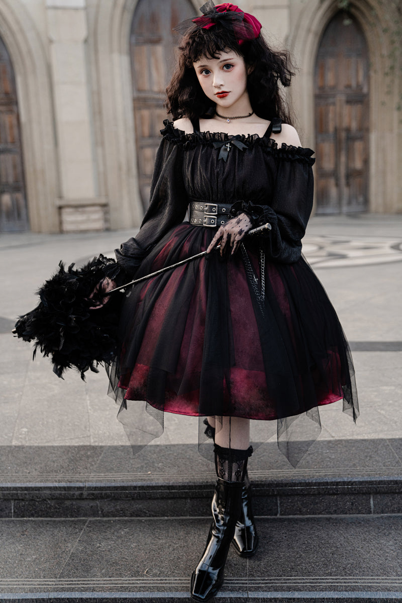 Your Princess - Gothic Lolita High Waist Black Dress