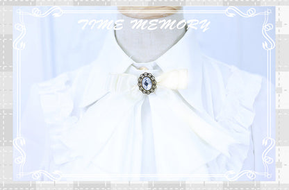 Time Memory - Elegant Lolita Slim Fit Mutton Sleeve Blouse