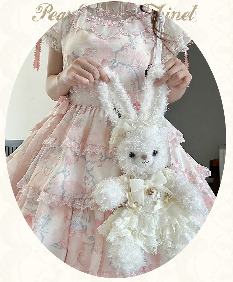 Mademoiselle Pearl - Pearl Doll Cabinet - Kawaii Lolita Plush Doll Bag with Outfit