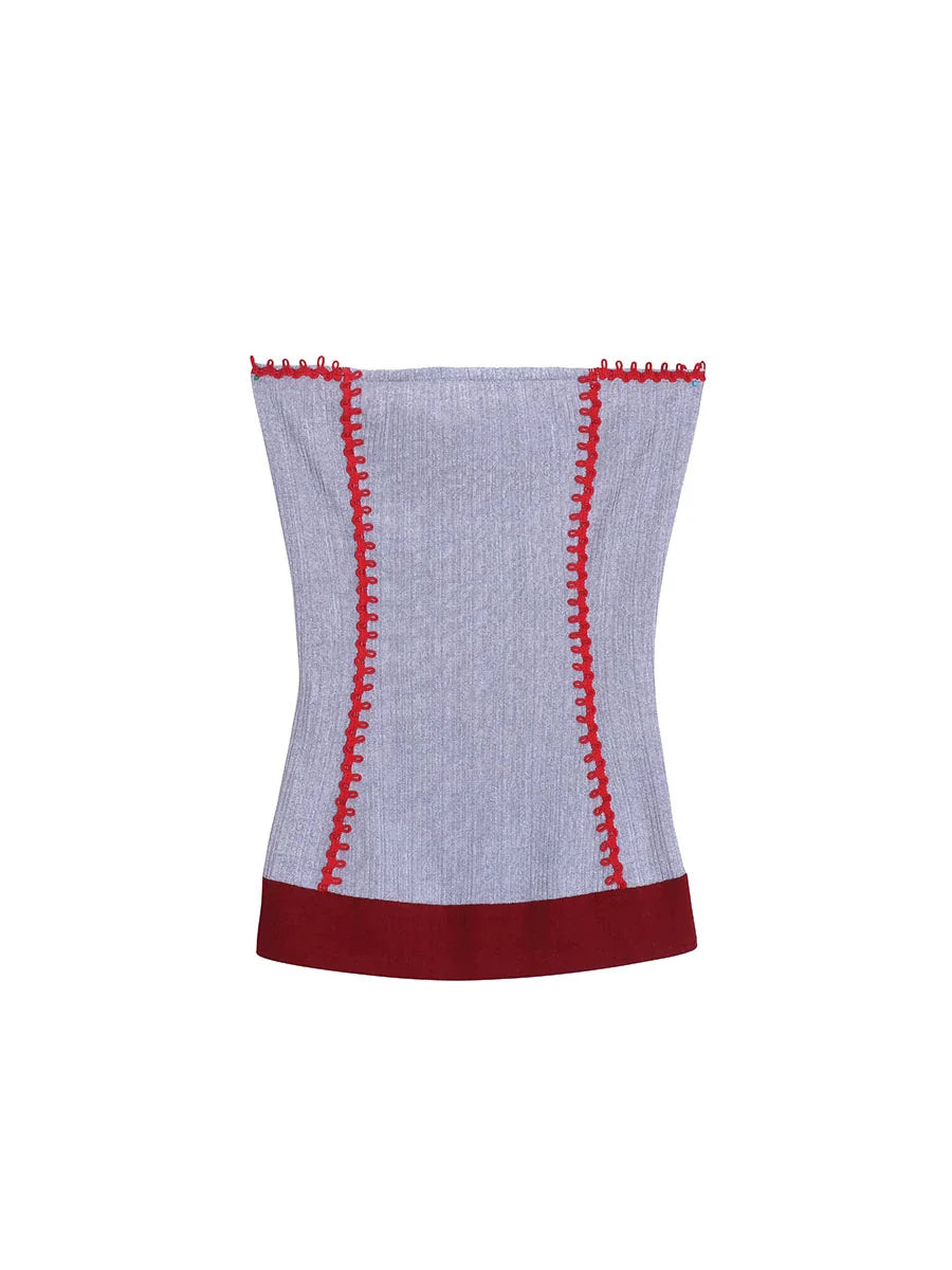 Silk Stripe Tank Top