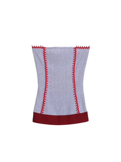 Silk Stripe Tank Top