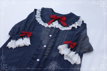 MIST - Sweet Lolita Golilla Short Sleeve Shirt