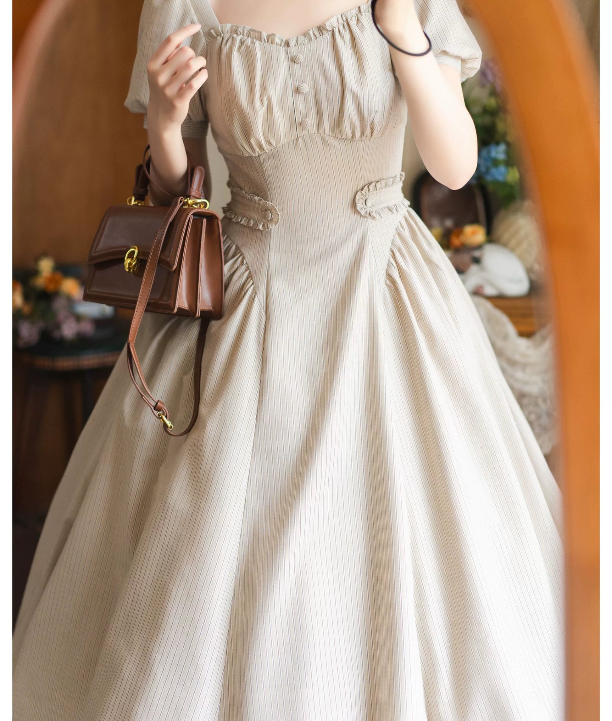 Forest Wardrobe - Chantilly Forest - Classic Lolita OP Dress With Square Neck & Underskirt